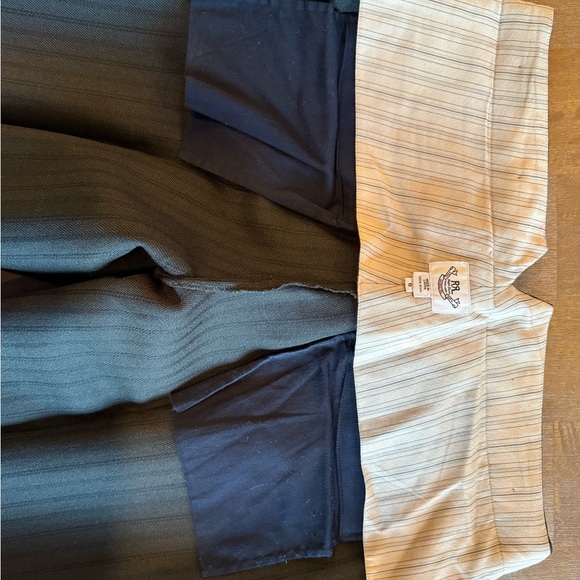 Ralph Lauren Double RL Black/Olive Broken Herringbone Straight Leg Trousers - Picture 6 of 10